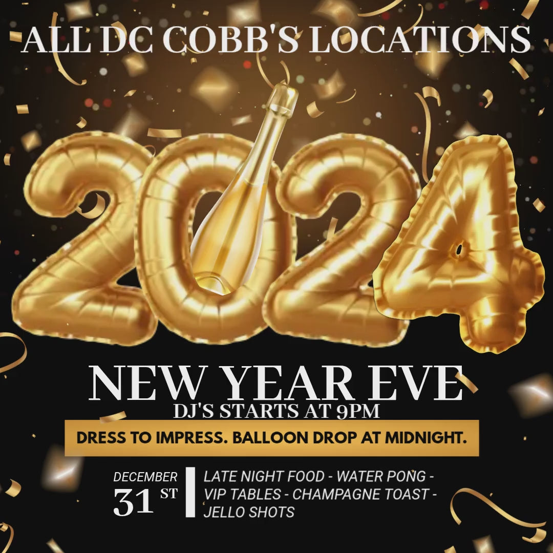 New Years Eve 2025 VIP Table Reservation at D.C. Cobb's