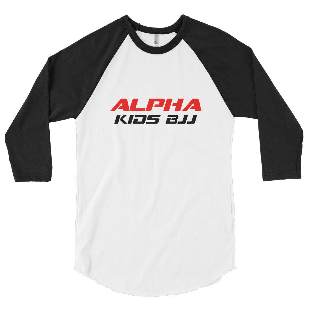 Alpha Kids Logo ADULT SIZE 3/4 sleeve raglan shirt